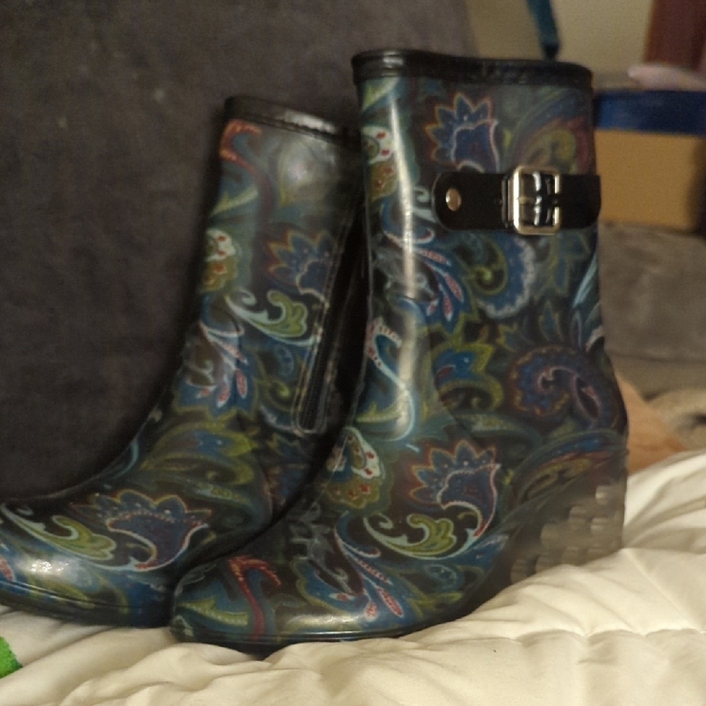 Rain Boots Multicolor Ankle Boots